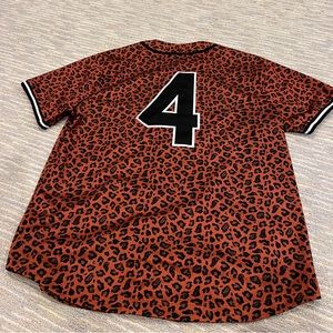 BBC orange and black baseball jersey